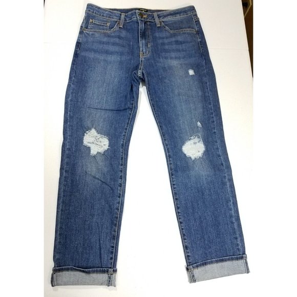 Just Black Distressed Straight Leg Jeans Size 29 NWOT Stitch Fix - Picture 1 of 5